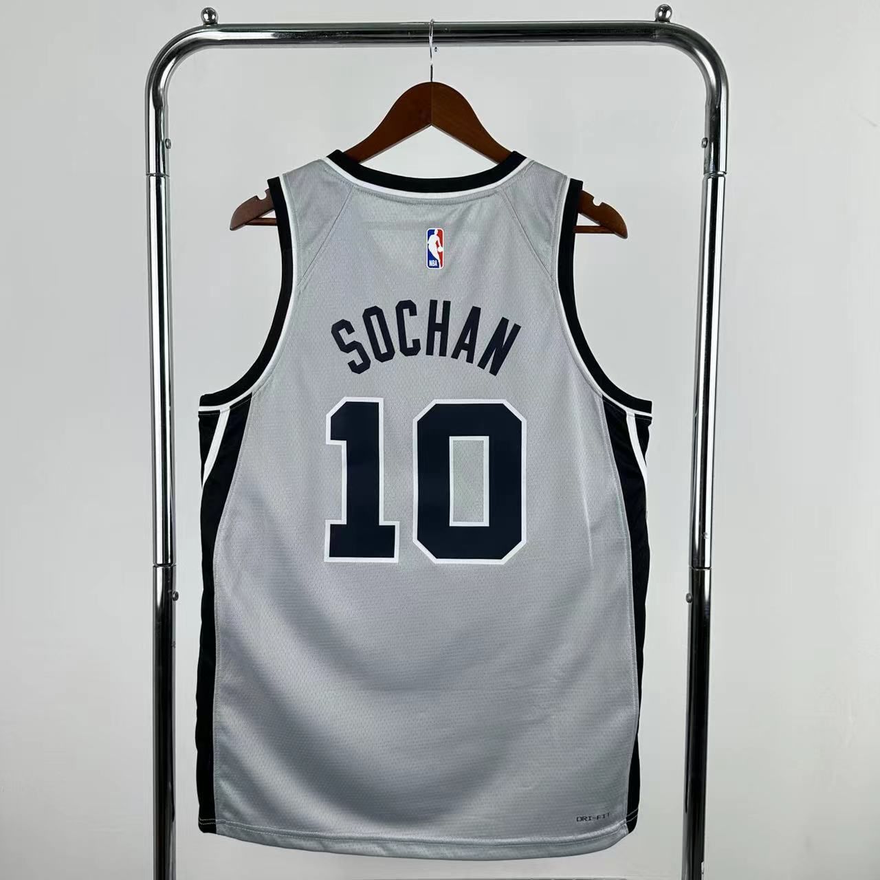 Men San Antonio Spurs #10 Sochan Grey Season 2026 NBA Jersey->san antonio spurs->NBA Jersey